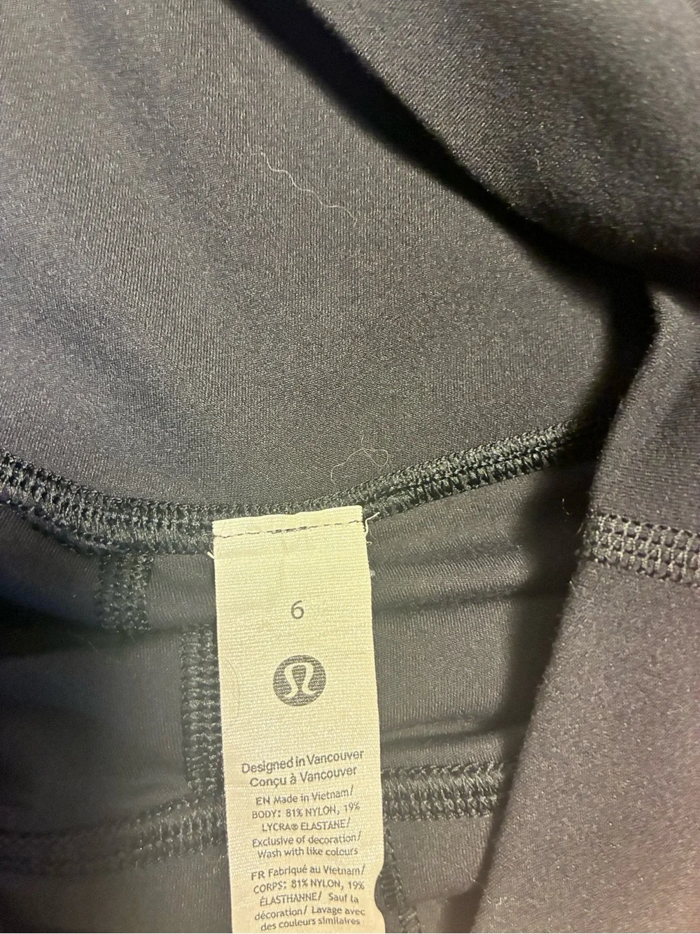 lululemon athletica Black High-Rise Bike Shorts